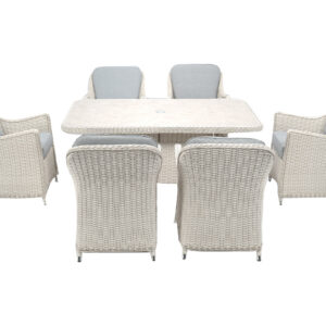 Woodlodge Garden Living Antigua 6 Seat Rectangular Dining Set