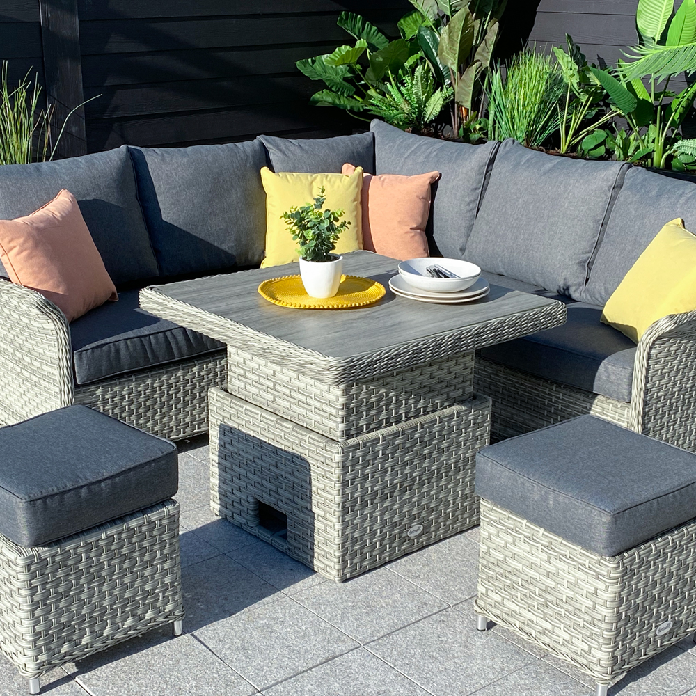 doden verlamming combineren Hartman Heritage Square Adjustable Dining Table Corner Set – Ash/Slate - Pontarddulais Garden Centre doden verlamming combineren Hartman Heritage Square Adjustable Dining Table Corner Set – Ash/Slate - Pontarddulais Garden Centre