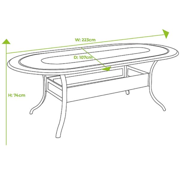 Hartman Amalfi 6 Seat Oval Set - Image 2