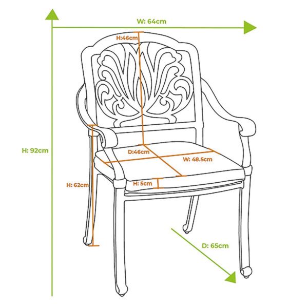 Hartman Amalfi 6 Seat Oval Set - Image 3