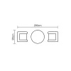 Bramblecrest Chedworth Sandstone Rattan Round Bistro Set - Image 5