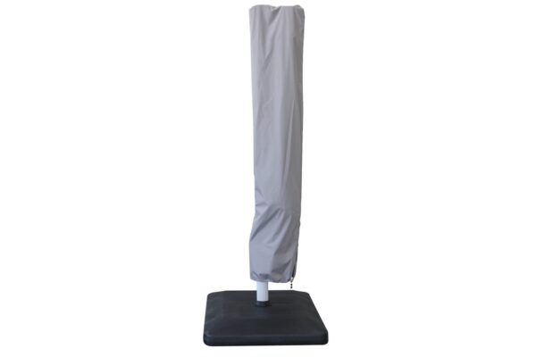 Hartman 3.5m Round Caribbean Round Cantilever Parasol with Lights and Base - Grey - Image 7