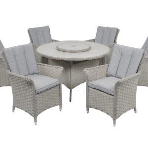 Woodlodge Bermuda 6 Seat Round Dining Set