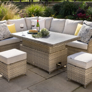 Hartman Eton Rectangular Casual Dining Set Beech/Oatmeal