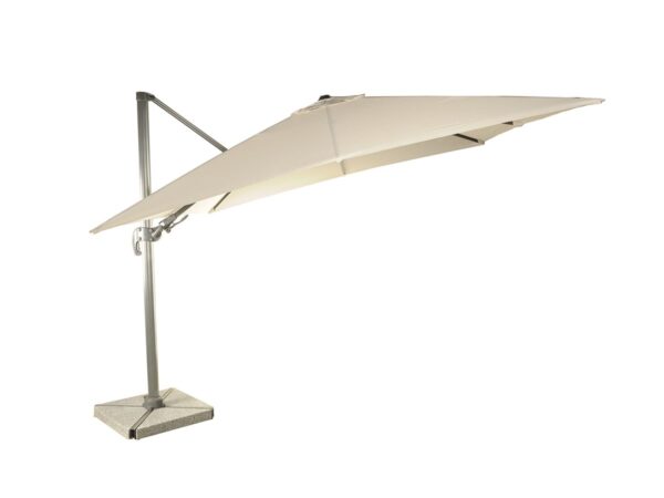 Bramblecrest Lichfield Sand 2.7 x 2.7m Square Cantilever Parasol & Cover - With Base - Image 4