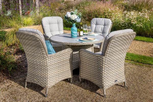 Hartman Eton 4 Seat Round Dining Set - Image 3