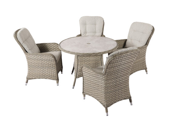 Hartman Eton 4 Seat Round Dining Set - Image 5