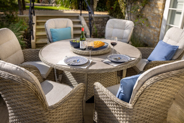 Hartman Eton 6 Seat Round Dining Set - Image 5
