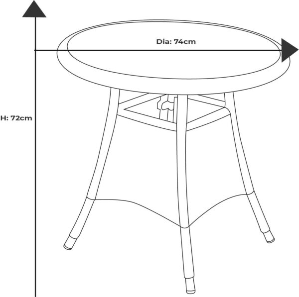 Hartman Eton Bistro Set - Image 5