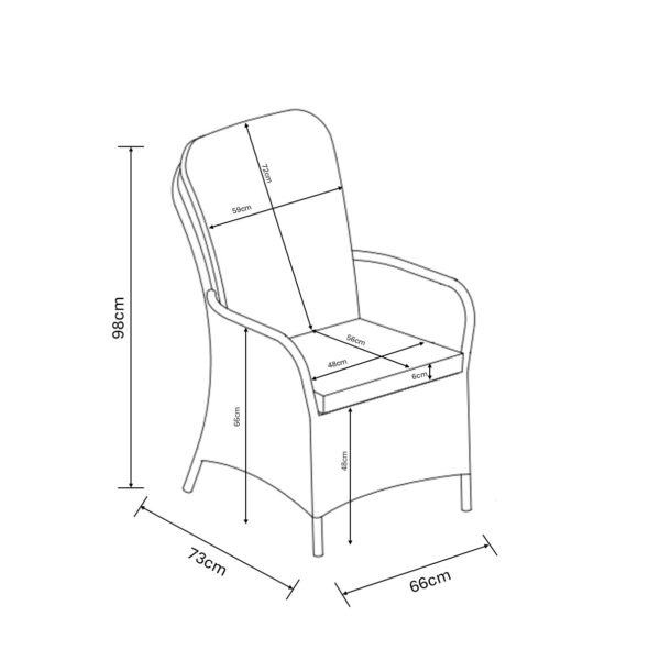 Hartman Eton 4 Seat Round Dining Set - Image 7