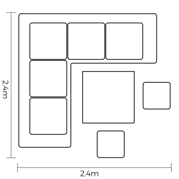 Hartman Eton Square Casual Dining Set - Image 9